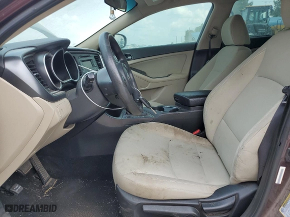 2015 Kia Optima LX with VIN 5XXGM4A73FG358013, listed as a Copart auction lot 82112314 with 135,264 mi miles and Salvage Title. Bid and sale history available at carsss.com. Image 7.