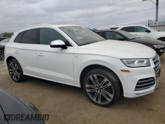 2018 Audi SQ5 Prestige with VIN WA1C4AFYXJ2135166, listed as a Copart auction lot 53489335 with 78,316 mi miles and Salvage Title. Bid and sale history available at carsss.com. Image 4.
