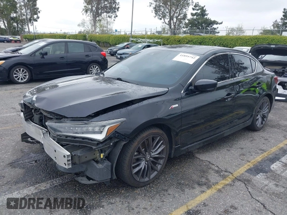 2020 Acura ILX w/Premium/A-SPEC Pkg with VIN 19UDE2F88LA004048, listed as a IAAI auction lot 41895742 with 74,871 mi miles. Bid and sale history available at carsss.com. Image 18.