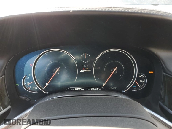 2018 BMW 7 Series 740e xDrive iPerformance with VIN WBA7J2C54JG938233, listed as a Copart auction lot 72694354 with 83,122 mi miles and Salvage Title. Bid and sale history available at carsss.com. Image 9.