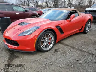 2016 Chevrolet Corvette Z06 3LZ with VIN 1G1YU3D63G5600184, listed as a Copart auction lot 88636455 with 4,042 mi miles and Salvage Title. Bid and sale history available at carsss.com. Image 1.