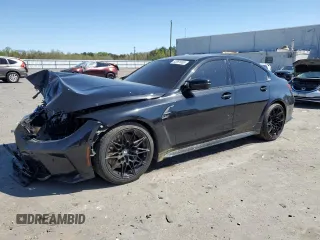 2021 BMW M3 Competition z VIN WBS33AY01MFL13133, wystawiony jako Copart lot #53081005 z przebiegiem 72 272 mil mil oraz Szkoda całkowita • Salvage title. Historia ofert i sprzedaży dostępna na DreamBid. Obrazek 1.