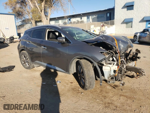 2015 Nissan Murano SL with VIN 5N1AZ2MH3FN214011, listed as a Copart auction lot 81746574 with Not Provided miles and Salvage Title. Bid and sale history available at DreamBid. Image 4.