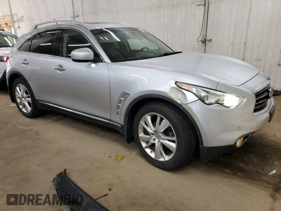 2012 Infiniti FX with VIN JN8AS1MW2CM153273, listed as a Copart auction lot 49504415 with 134,649 mi miles and Salvage Title. Bid and sale history available at carsss.com. Image 4.