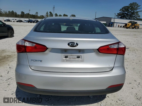 2016 Kia Forte LX with VIN KNAFK4A61G5495138, listed as a Copart auction lot 50738065 with 105,648 mi miles and Salvage Title. Bid and sale history available at carsss.com. Image 6.
