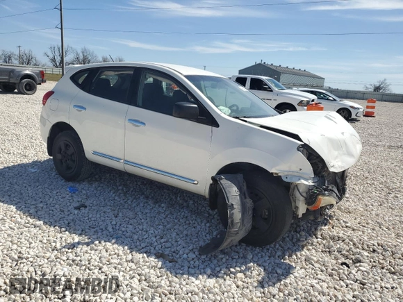 2013 Nissan Rogue S with VIN JN8AS5MT3DW541308, listed as a Copart auction lot 46843455 with 92,034 mi miles and Salvage Title. Bid and sale history available at DreamBid. Image 4.
