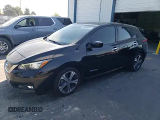 2018 Nissan LEAF SL with VIN 1N4AZ1CP2JC302663, listed as a Copart auction lot 65696265 with 143,702 mi miles and Clean title. Bid and sale history available at DreamBid. Image 1.