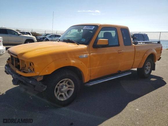 2008 Ford Ranger XLT with VIN 1FTYR44E78PA19881, listed as a Copart auction lot 43602095 with 74,980 mi miles and Salvage Title. Bid and sale history available at carsss.com. Image 1.