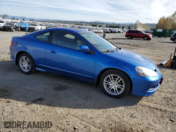 2005 Acura RSX with VIN JH4DC53825S017092, listed as a Copart auction lot 74581464 with 64,688 mi miles and Salvage title. Bid and sale history available at DreamBid. Image 4.