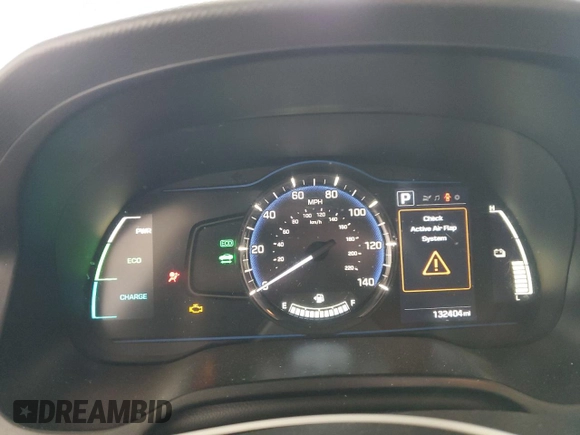 2019 Hyundai Ioniq Blue with VIN KMHC65LC9KU112768, listed as a Copart auction lot 45790465 with 132,404 mi miles and Salvage Title. Bid and sale history available at DreamBid. Image 9.