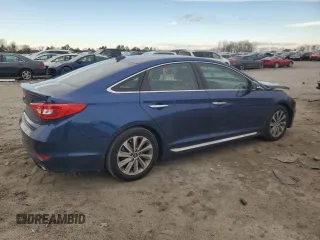 2017 Hyundai Sonata Sport with VIN 5NPE34AFXHH554068, listed as a Copart auction lot 87419144 with 157,351 mi miles and Salvage Title. Bid and sale history available at carsss.com. Image 3.