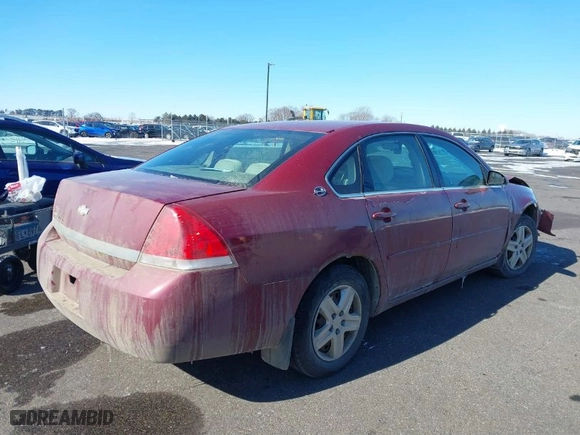 2006 Chevrolet Impala LS with VIN 2G1WB55K869282522, listed as a IAAI auction lot 41621354 with 179,765 mi miles. Bid and sale history available at carsss.com. Image 4.