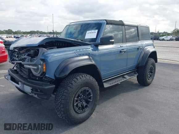 2023 Ford Bronco Raptor с VIN 1FMEE5JR6PLB05714, выставлен на аукционе IAAI как лот 41905036 с пробегом 6 115 миль миль и . История ставок и продаж доступна на DreamBid. Изображение 2.