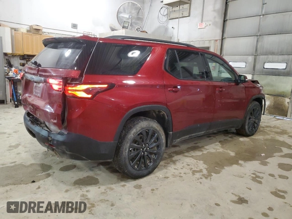 2022 Chevrolet Traverse RS with VIN 1GNEVJKW3NJ132404, listed as a Copart auction lot 87864525 with 69,058 mi miles and Salvage title. Bid and sale history available at DreamBid. Image 3.