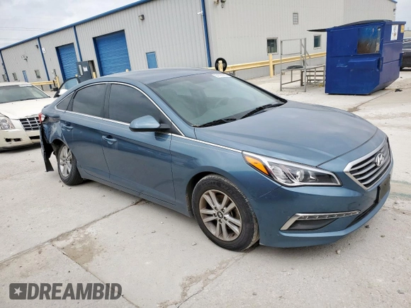 2015 Hyundai Sonata SE z VIN 5NPE24AF9FH218623, wystawiony jako Copart lot #54790085 z przebiegiem 73 208 mil mil oraz Szkoda całkowita • Salvage title. Historia ofert i sprzedaży dostępna na DreamBid. Obrazek 4.
