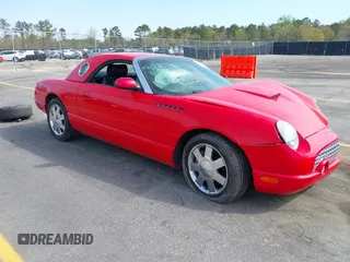 2002 Ford Thunderbird Hardtop Premium with VIN 1FAHP60A02Y130882, listed as a IAAI auction lot 41911737 with 18,521 mi miles and . Bid and sale history available at DreamBid. Image 1.