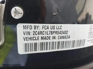 2023 Chrysler Pacifica Hybrid Touring L with VIN 2C4RC1L78PR543402, listed as a IAAI auction lot 41536710 with 35,867 mi miles. Bid and sale history available at carsss.com. Image 9.