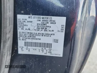 2004 Ford F-250 XL with VIN 1FTNF20L54ED46760, listed as a Copart auction lot 66111495 with Not provided miles and Clean title. Bid and sale history available at DreamBid. Image 12.