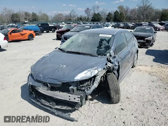 2023 Toyota Corolla LE with VIN 5YFB4MDE2PP077334, listed as a Copart auction lot 50368815 with 10,734 mi miles and Salvage Title. Bid and sale history available at carsss.com. Image 10.