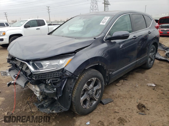 2019 Honda CR-V EX-L with VIN 5J6RW2H88KL028216, listed as a Copart auction lot 46214473 with 23,371 mi miles and . Bid and sale history available at DreamBid. Image 1.