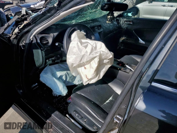 2010 Lexus IS 250 with VIN JTHBF5C21A2095741, listed as a Copart auction lot 58393055 with Not provided miles and Salvage title. Bid and sale history available at DreamBid. Image 8.