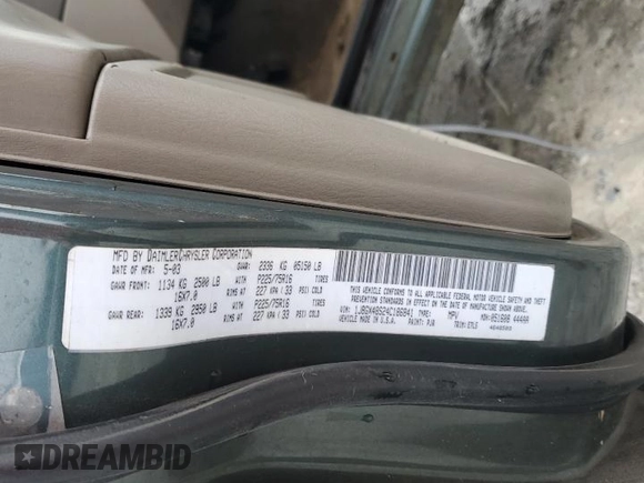 2004 Jeep Grand Cherokee with VIN 1J8GX48S24C186841, listed as a Copart auction lot 44897935 with Not provided miles and Salvage title. Bid and sale history available at DreamBid. Image 13.