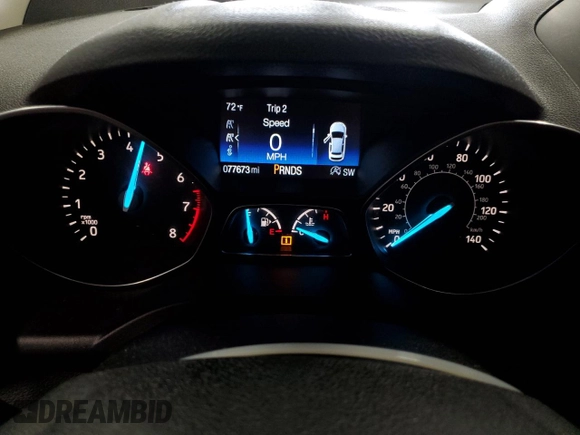 2017 Ford Escape SE with VIN 1FMCU9GD8HUB88250, listed as a Copart auction lot 54827775 with 77,673 mi miles and Clean Title. Bid and sale history available at DreamBid. Image 9.
