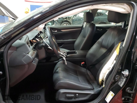 2018 Honda Civic EX-L with VIN JHMFC1F7XJX042033, listed as a Copart auction lot 53304175 with 90,055 mi miles and Salvage Title. Bid and sale history available at DreamBid. Image 7.