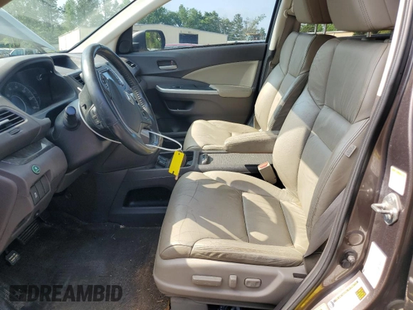 2012 Honda CR-V EX-L with VIN 5J6RM4H7XCL028504, listed as a Copart auction lot 57231965 with 182,985 mi miles and Salvage title. Bid and sale history available at DreamBid. Image 7.