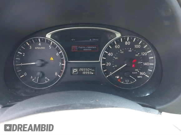 2015 Nissan Altima S with VIN 1N4AL3APXFC267944, listed as a IAAI auction lot 41890087 with 265,504 mi miles and . Bid and sale history available at DreamBid. Image 7.