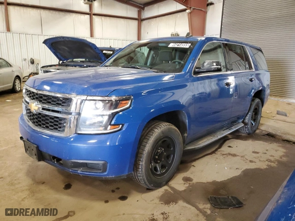 2018 Chevrolet Tahoe Commercial with VIN 1GNSKDEC5JR311618, listed as a Copart auction lot 44214555 with 125,973 mi miles and Clean Title. Bid and sale history available at carsss.com. Image 1.