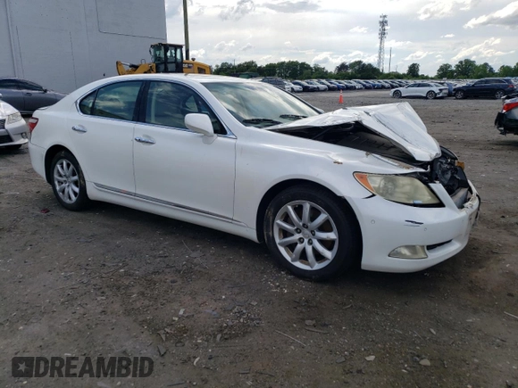 2007 Lexus LS 460 z VIN JTHBL46F775046147, wystawiony jako Copart lot #54709945 z przebiegiem 144 997 mil mil oraz Szkoda całkowita • Salvage title. Historia ofert i sprzedaży dostępna na DreamBid. Obrazek 4.