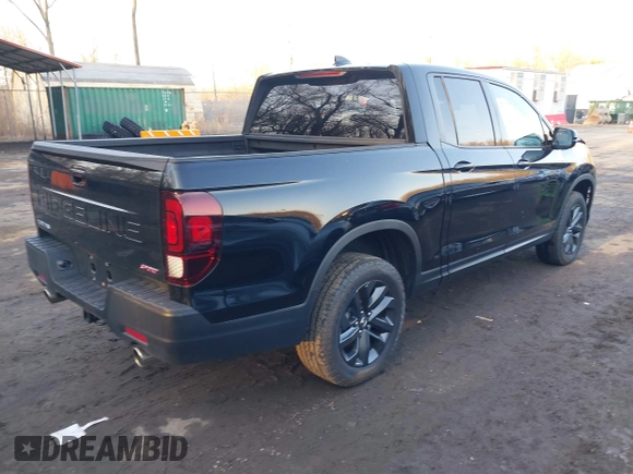 2024 Honda Ridgeline Sport with VIN 5FPYK3F14RB012334, listed as a IAAI auction lot 41542412 with 1,817 mi miles and . Bid and sale history available at DreamBid. Image 4.