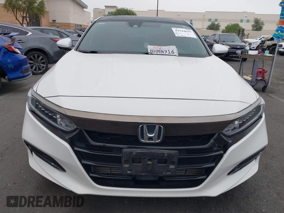 2019 Honda Accord Sport with VIN 1HGCV2F38KA001391, listed as a IAAI auction lot 42544629 with 39,663 mi miles and . Bid and sale history available at DreamBid. Image 13.