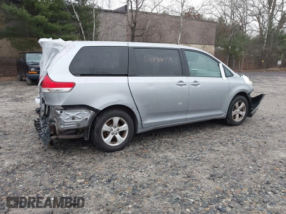 2012 Toyota Sienna with VIN 5TDKA3DC7CS015592, listed as a IAAI auction lot 40839775 with 161,944 mi miles and . Bid and sale history available at DreamBid. Image 4.
