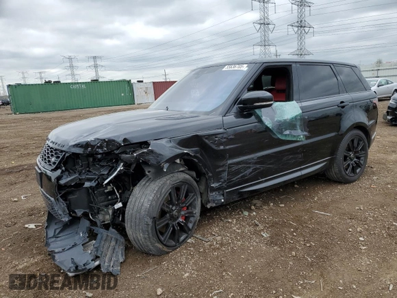 2020 Land Rover Range Rover Sport HST with VIN SALWS2RU6LA720061, listed as a Copart auction lot 55636705 with 42,485 mi miles and Salvage title. Bid and sale history available at DreamBid. Image 1.