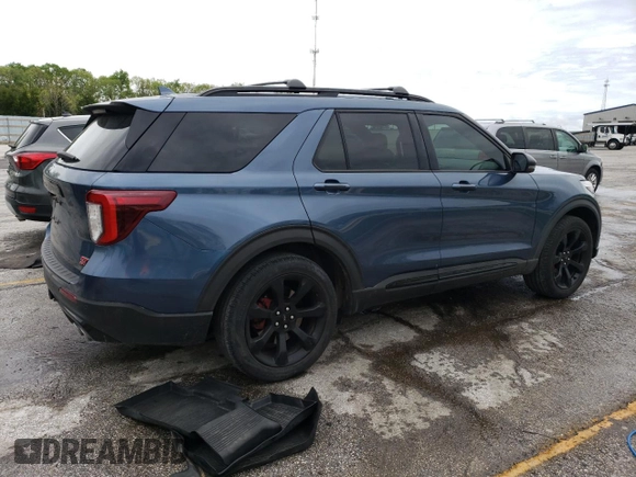 2020 Ford Explorer ST with VIN 1FM5K8GCXLGA07009, listed as a Copart auction lot 55667345 with 85,069 mi miles and Clean Title. Bid and sale history available at carsss.com. Image 3.