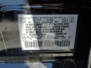 2025 Nissan Sentra SV with VIN 3N1AB8CVXSY202540, listed as a Copart auction lot 53479635 with 5,615 mi miles and Salvage Title. Bid and sale history available at carsss.com. Image 13.