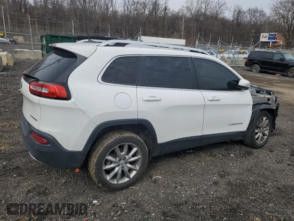 2018 Jeep Cherokee Limited with VIN 1C4PJLDB1JD523613, listed as a Copart auction lot 43543485 with 131,259 mi miles and Salvage title. Bid and sale history available at DreamBid. Image 3.