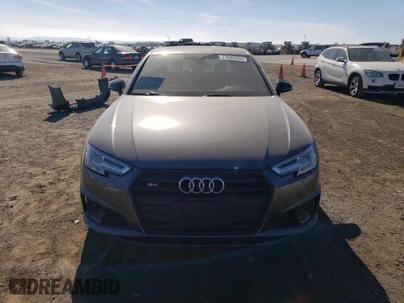 2019 Audi S4 Premium Plus with VIN WAUB4AF47KA006630, listed as a Copart auction lot 77640264 with 61,654 mi miles and Salvage Title. Bid and sale history available at carsss.com. Image 5.