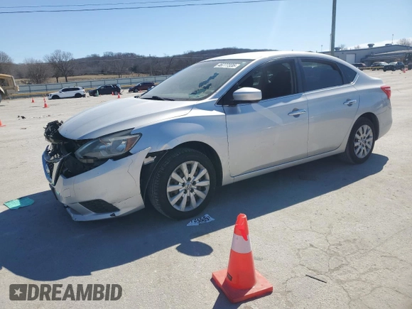 2016 Nissan Sentra SV with VIN 3N1AB7AP8GY218340, listed as a Copart auction lot 46777335 with 154,831 mi miles and Salvage Title. Bid and sale history available at DreamBid. Image 1.