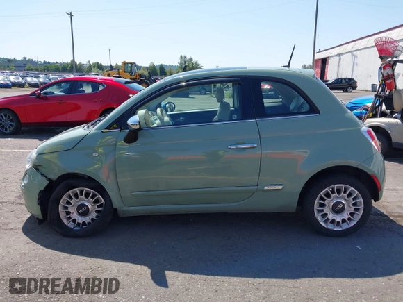 2013 FIAT 500 Lounge with VIN 3C3CFFCR5DT739516, listed as a IAAI auction lot 42439476 with 62,919 mi miles and . Bid and sale history available at DreamBid. Image 14.