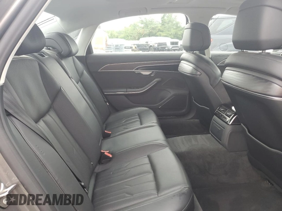 2019 Audi A8 with VIN WAU8DAF85KN001836, listed as a Copart auction lot 62670185 with 44,661 mi miles and Salvage title. Bid and sale history available at DreamBid. Image 10.