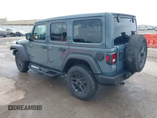 2024 Jeep Wrangler Sport S with VIN 1C4PJXDG4RW353640, listed as a IAAI auction lot 42152688 with Not provided miles and . Bid and sale history available at DreamBid. Image 3.
