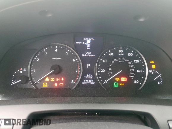 2013 Lexus LS 460 z VIN JTHBL5EF9D5119621, wystawiony jako Copart lot #62398715 z przebiegiem 171 472 mil mil oraz Szkoda całkowita • Salvage title. Historia ofert i sprzedaży dostępna na DreamBid. Obrazek 9.