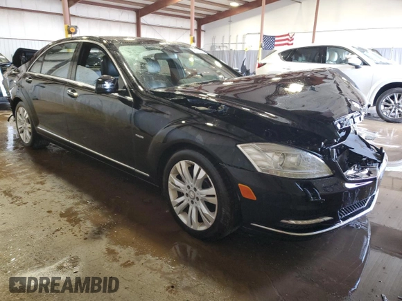 2010 Mercedes-Benz S 400 with VIN WDDNG9FB9AA353451, listed as a Copart auction lot 46080105 with 117,499 mi miles and Salvage Title. Bid and sale history available at DreamBid. Image 4.