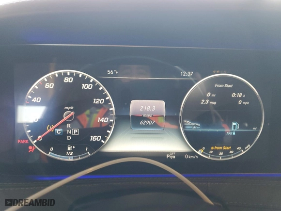 2018 Mercedes-Benz S-Class S 450 with VIN WDDUG6GB5JA394703, listed as a Copart auction lot 42828615 with 62,907 mi miles and Salvage Title. Bid and sale history available at carsss.com. Image 9.