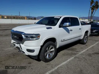 2021 Ram 1500 Limited with VIN 1C6RREHT7MN801307, listed as a Copart auction lot 49007985 with 49,768 mi miles and Salvage title. Bid and sale history available at DreamBid. Image 1.