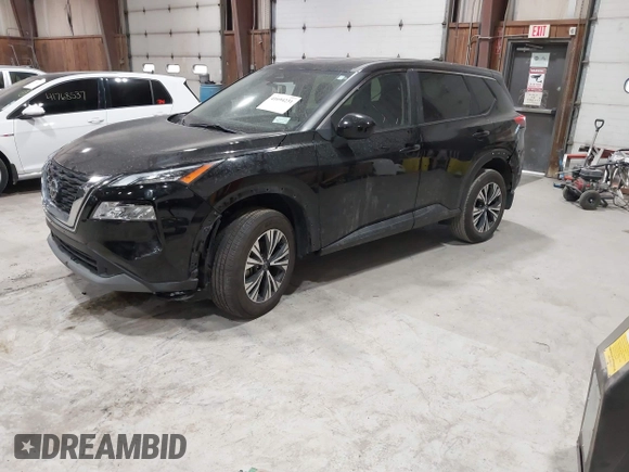2023 Nissan Rogue SV with VIN JN8BT3BB2PW494860, listed as a IAAI auction lot 41694231 with 12,495 mi miles and . Bid and sale history available at carsss.com. Image 22.