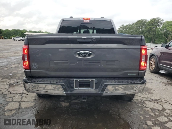 2021 Ford F-150 XL with VIN 1FTEW1EP0MFB98114, listed as a Copart auction lot 55892705 with 47,619 mi miles and Salvage title. Bid and sale history available at DreamBid. Image 6.